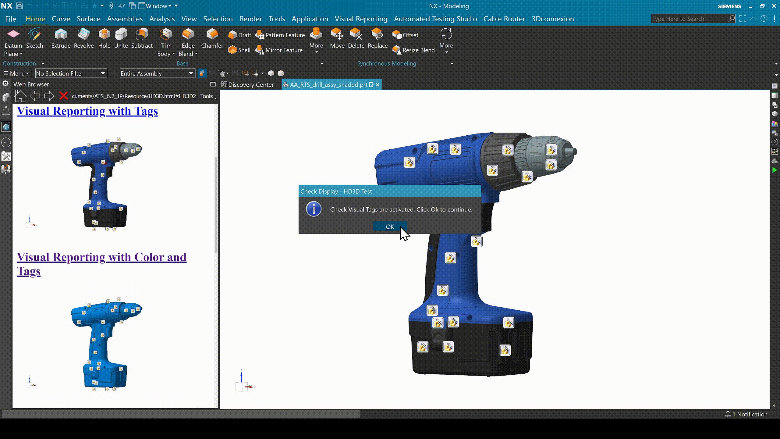 ATS Demo 2 — display mode transitions with HD3D tags